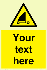 Custom Warning sand yachting